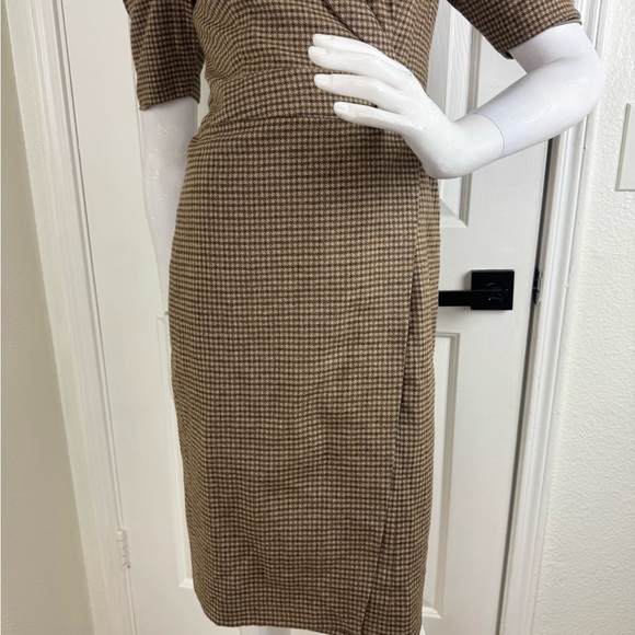 Jessakae Fox Group Size XXS Brown Plaid Short Sleeve Charlotte Shift Dress.  B6 - Picture 5 of 12